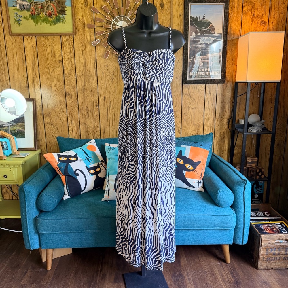 Soma Soft & Slinky Zebra Print Maxi Dress